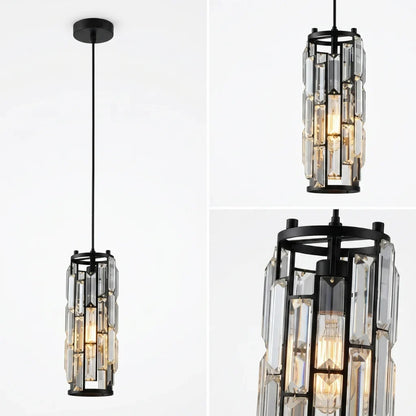 Clyo Crystal Pendant Lights for Kitchen Island, Dining Room & Hallway