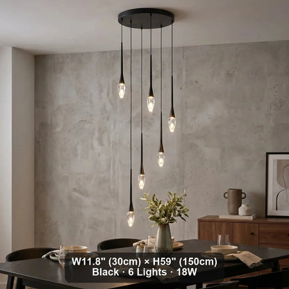 Nylis Spiral LED Crystal Staircase Chandelier for Tall Foyers & Stairwells