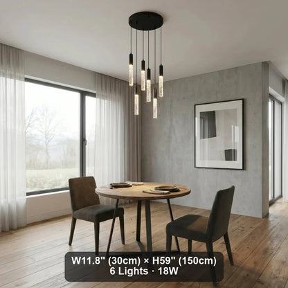 Lirix Spiral LED Crystal Staircase Chandelier for Tall Foyers & Stairwells