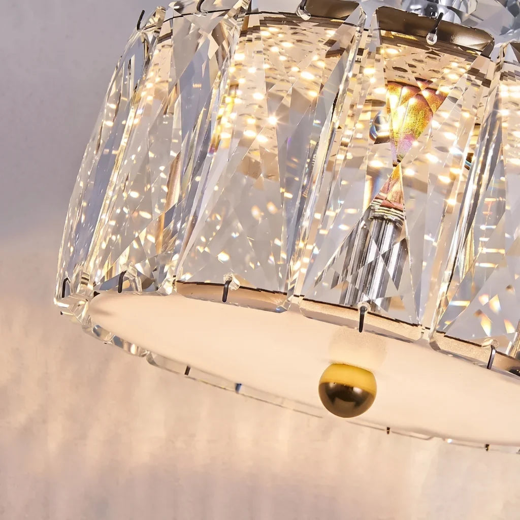 Elora LED Crystal Pendant Light Modern Black Small Crystal Chandelier